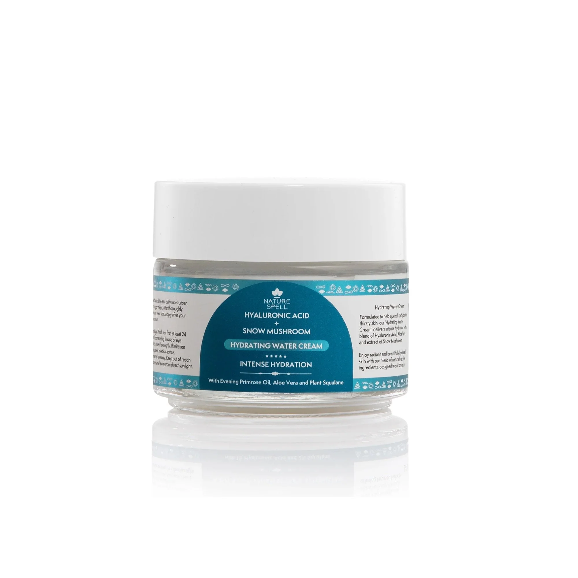 Nature Spell Hylaronic Acid + Snow Mushroom Hydrating Water Cream 100ml Jar