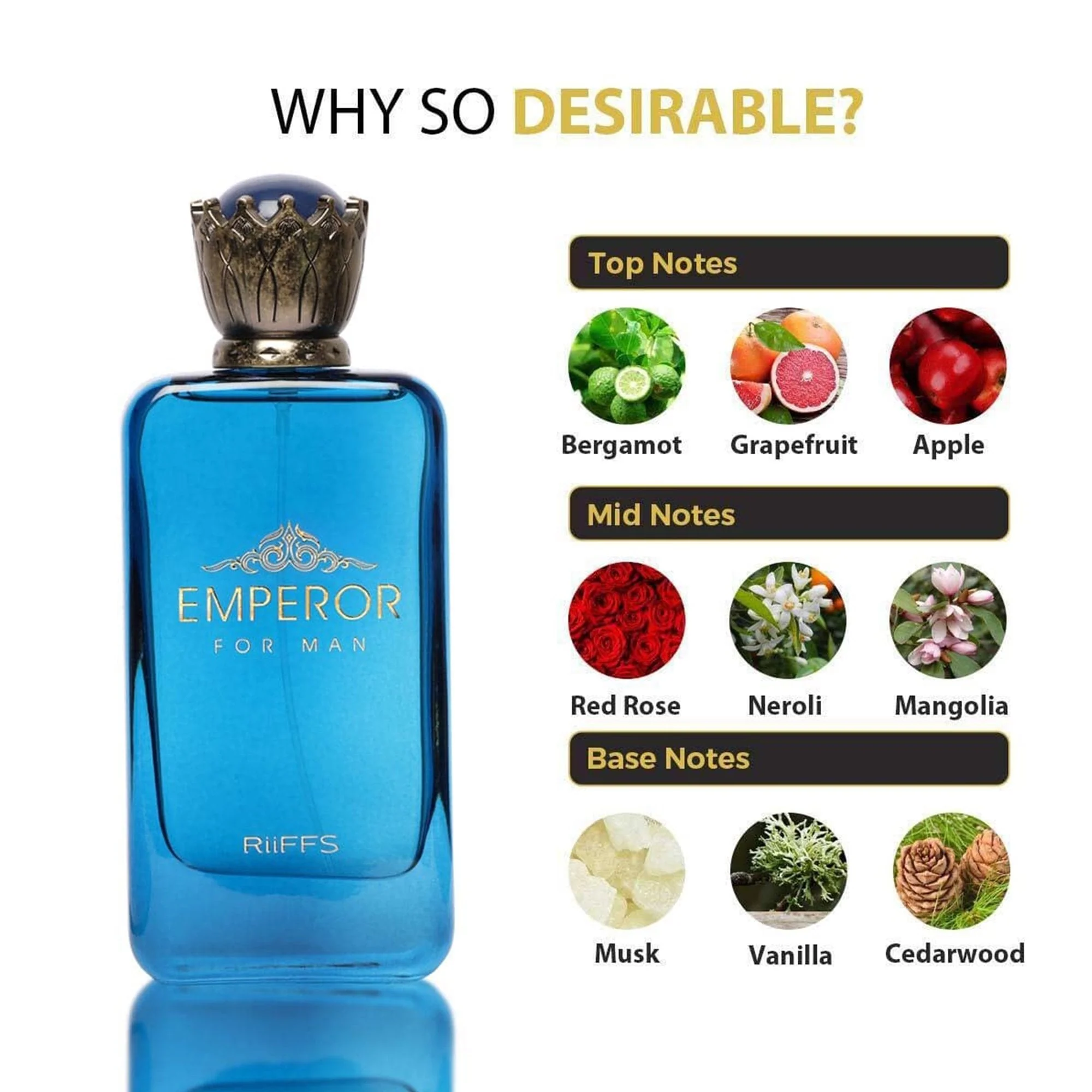 RiiFFS Emperor for Man Eau De Parfum 100ml Spray - Image 3